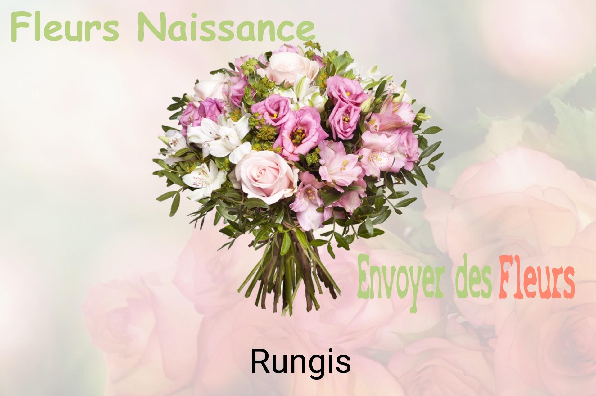 Bouquet de fleurs de naissance livré à Rungis